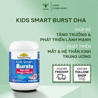 Viên Uống Nature's Way Kids Smart DHA 300mg Triple Strength Tăng Cường Sự Phát Triển Của Trẻ 50 Viên
