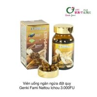 Viên uống ngăn ngừa đột quỵ Genki Fami Nattou Ichou 3.000FU (90 viên) (Hộp)