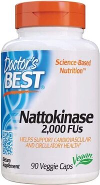 Viên Uống Ngăn Ngừa Và Hỗ Trợ Sau Tai Biến Doctor’s Best Nattokinase 2000 Fus
