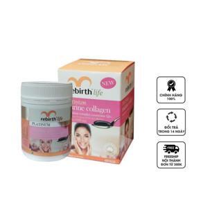Viên uống chống lão hóa Rebirth Life Platinum Marine Collagen, 60 viên