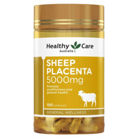 Viên uống ngừa lão hóa nhau thai cừu Healthy Care Sheep Placenta 5000mg hộp 100 viên Chợ Việt Úc