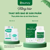 Viên Uống Ngừa Mụn Esunvy, Mát Gan Hộp 30v