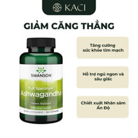 Viên Uống Nhân Sâm Ấn Độ Swanson Full Spectrum Ashwagandha 450mg Hỗ Trợ Giảm Căng Thẳng Lo Âu