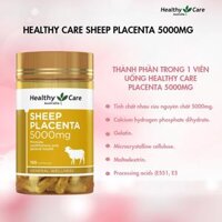 Viên uống nhau thai cừu ngừa lão hóa Healthy Care Sheep Placenta 5000mg 100 viên