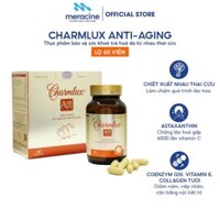 Viên uống nhau thai cừu Charmlux Anti-Aging giúp trẻ hoá, giảm nám sạm, cân bằng nội tiết, dưỡng trắng da - Lọ 60 viên