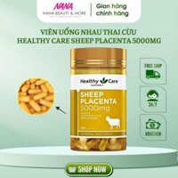 Viên uống nhau thai cừu HEALTHY CARE Sheep Placenta 5000mg sáng da chống lão hóa 100v - Nana Shop
