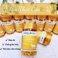 VIÊN UỐNG NHAU THAI CỪU HEALTHY CARE SHEEP PLACENTA CỦA ÚC HỘP 5000MG 100 VIÊN