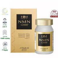 Viên Uống NMN Hỗ Trợ Chống Lão Hóa Giúp Trẻ Hóa, Viên Uống NMN 12000+ Aishodo Nhật Bản Hủ 60 Viên