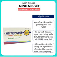 Viên uống Novocare Fast Pavomin Gold giảm ốm nghén, buồn nôn, chán ăn cho mẹ bầu, nguồn gốc thảo dược hộp 30 viên