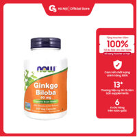 Viên uống NOW Ginkgo Biloba 60 mg | Support Brain Health - 240 (viên) nhập khẩu Mỹ - Gymstore