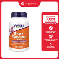 Viên uống Now Shark Cartilage 750mg, (100 viên) - Tăng cường sức khỏe xương khớp nhập khẩu Mỹ - Gymstore