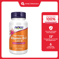 Viên uống Now Vitamin D3 1000 IU (25mcg) nhập khẩu Mỹ - Gymstore cải thiện trí nhớ, sức khỏe tim mạch, tăng hệ miễn dịch