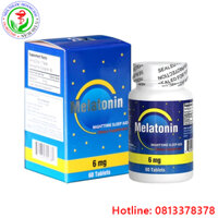 Viên uống NU-HEALTH Melatonin 6mg – Hỗ Trợ Giấc Ngủ Sâu và Giảm Căng Thẳng