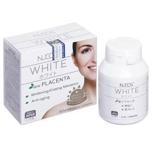 Viên uống Nucos White Placenta hỗ trợ sáng da Hộp 60 viên