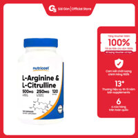 Viên uống Nutricost L-Arginine & L-Citrulline, (120 Capsules) nhập khẩu Mỹ - Gymstore