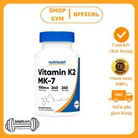 Viên uống Nutricost Vitamin K2 MK-7 100 mcg - Giúp xương chắc khỏe, bảo vệ tim mạch