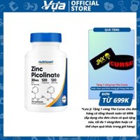 Viên uống Nutricost - Zinc Picolinate 30mg / Capsule (120 viên) - Hỗ trợ sức khỏe tổng thể Chính Hãng