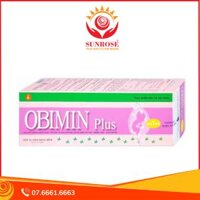 Viên uống Obimin Plus bổ sung các vitamin và khoáng chất (6 vỉ x 5 viên)