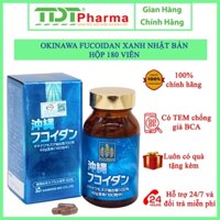 Viên uống Okinawa Fucoidan XANH Nhật Bản - dùng cho người muốn tăng cường miễn dịch, người bị ung thư, hộp 180 viên