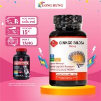 Viên uống Olympian Labs Ginkgo Biloba 120mg bổ não hỗ trợ cải thiện trí nhớ (30 viên)