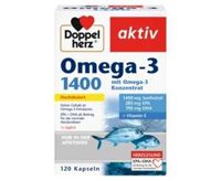 Viên uống Omega 3 1400 Doppelherz, dầu cá cô đặc, 120 viên