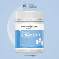 Viên Uống Omega 3-6-9 Healthy Care Ultimate Úc - Bổ Sung Dầu Cá Tự Nhiên & Axit Béo Cho Cơ Thể 200 viên