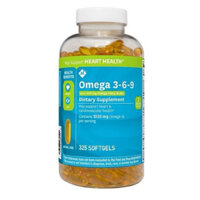 Viên uống Omega 3-6-9 Heart Health 325 viên của Mỹ date 07/2026