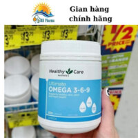 viên uống omega 3 6 9 heolthy care úc lọ 200 viên