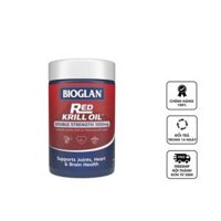 Viên uống Omega 3 Bioglan Red Krill Oil Double Strength 1000mg
