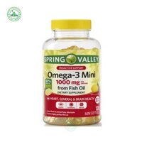 Viên  uống Omega-3 Mini 1000mg From Fish Oil Spring Valley Mỹ 120 viên