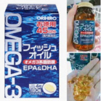 Viên uống Omega-3 Orihiro Nhật Bản lọ 180 viên‎