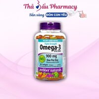 Viên Uống Omega-3 Pharmekal Webber Naturals Triple Strength 900mg EPA/DHA