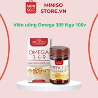 Viên uống Omega 369 Mirrolla Nga lọ 100 viên, giúp đẹp da, tốt cho mắt, sáng mắt hàng Nga