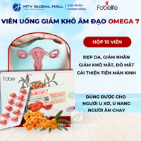 Viên Uống Omega 7 Fobe Giúp Bổ Sung Vitamin 3,6,9,7 Và Cải Thiện U Xơ, U Nang Hộp 10 viên