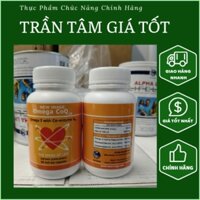 Viên uống Omega CoQ10 Alpha lipid sữa non khỏe tim mạch giảm mỡ máu -Chính hãng