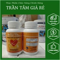 Viên uống Omega CoQ10 Alpha lipid sữa non khỏe tim mạch giảm mỡ máu -Chính hãng