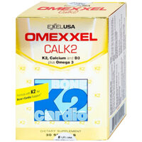 Viên uống Omexxel Calk2 Excelife bổ sung Canxi, Vitamin D3 (3 vỉ x 10 viên)
