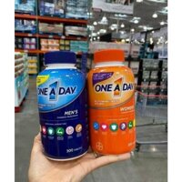 Viên uống One a day Men / Women's Multivitamin dưới 50 tuổi Bổ sung Vitamin tổng hợp 300 viên Date 1/24