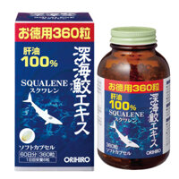 Viên uống Orihiro Deep Sea Shark Liver Oil extract capsule Economiacl Bottle 360 viên