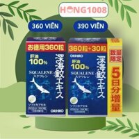 Viên uống Orihiro Shark Squalene 360viên chiết xuất dầu gan cá mập sụn vi cá mập Japan