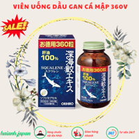 Viên uống Orihiro Shark Squalene 360 viên chiết xuất dầu gan cá mập sụn vi cá mập Nhật Bản