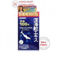 Viên uống Orihiro Shark Squalene 360 viên chiết xuất dầu gan cá mập sụn vi cá mập Nhật Bản