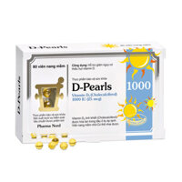 Viên Uống PHARMA NORD D Prearls Vitamin D3 1000 IU Bổ Sung Vitamin D                                       Hộp 80 viên