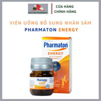 Viên uống Pharmaton Energy hỗ trợ tăng cường sức khỏe, tăng cường sức đề kháng từ Nhân sâm - Hộp 30 viên - Gia Hân Pharm
