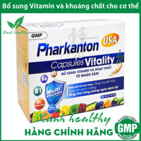 Viên uống pharmaton Pharkanton USA - giúp ăn ngon miệng  tăng sức đề kháng - Bổ sung nhân sâm Vitamin và khoáng chất- Hộp 100 viên chuẩn GMP