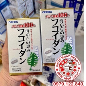 Viên uống phòng chống ung thư Fucoidan Orihiro 90 viên