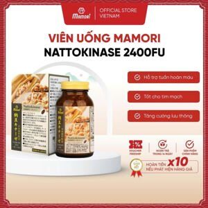 Viên uống phòng ngừa đột quỵ Mamori Nattokinase 2400FU 60 viên