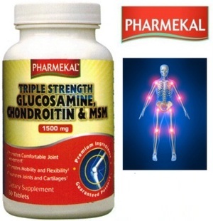 Viên uống phòng ngừa thoái hóa khớp Pharmekal Triple Strength Glucosamine, Chondroitin & MSM (60 Viên)
