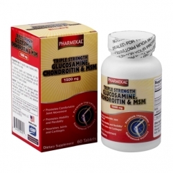 Viên uống phòng ngừa thoái hóa khớp Pharmekal Triple Strength Glucosamine, Chondroitin & MSM (60 Viên)