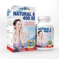 Viên Uống PRINCIPLE NUTRITION Bổ Sung Vitamin E 400IU Giúp Làm Đẹp Da                                       65 viên